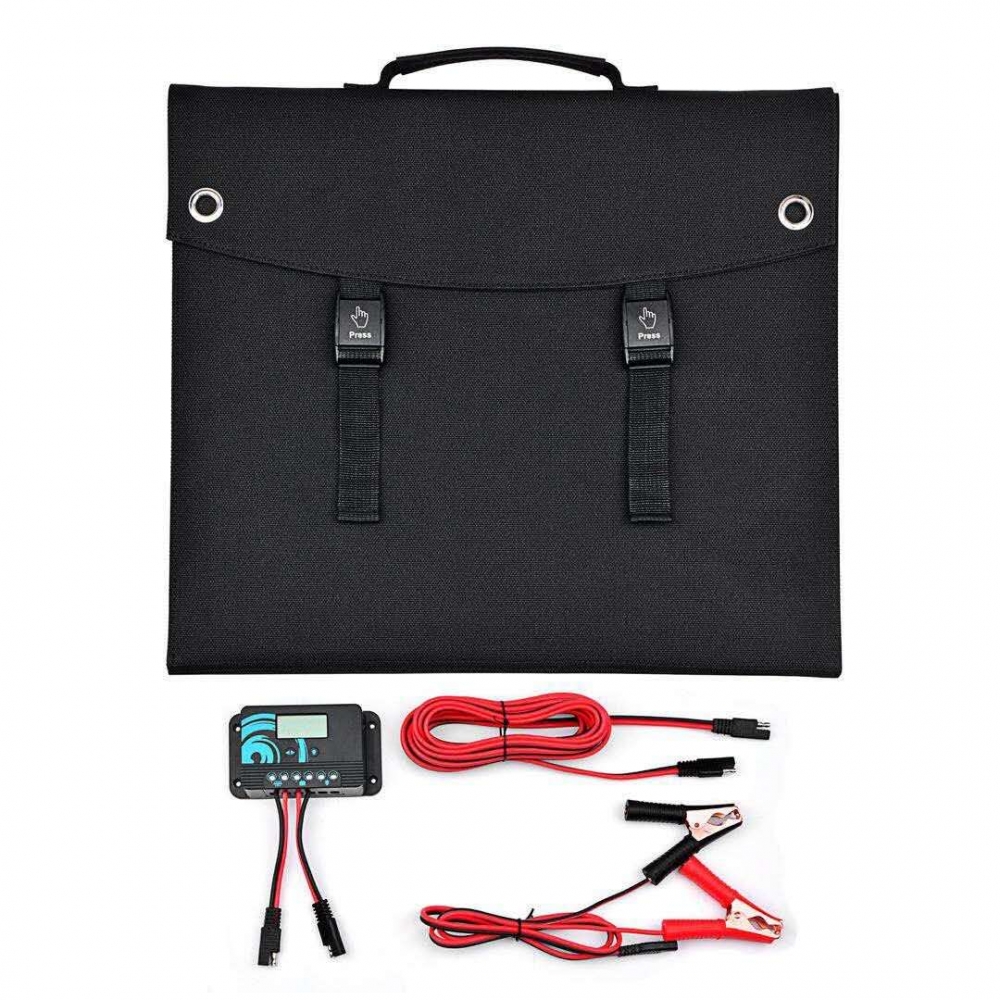 120W 12V PORTABLE MONOCRYSTALLINE SOLAR KIT WITHIN 20A CHARGER CONTROLLER