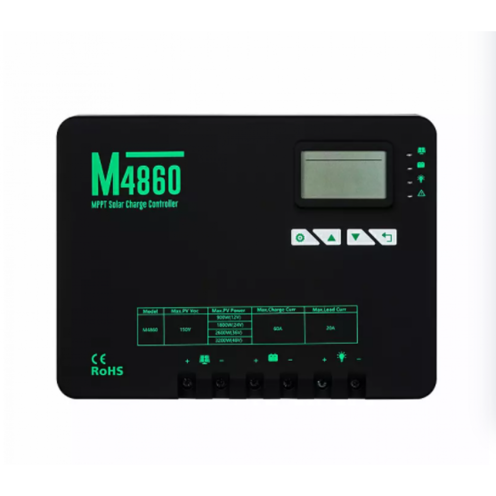 12V/24V/36V/48V 60Amp MPPT Charge Controller